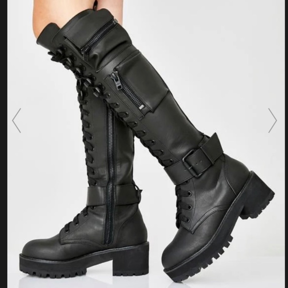 Current Mood/Dollskill Obsidian Combat Boots
